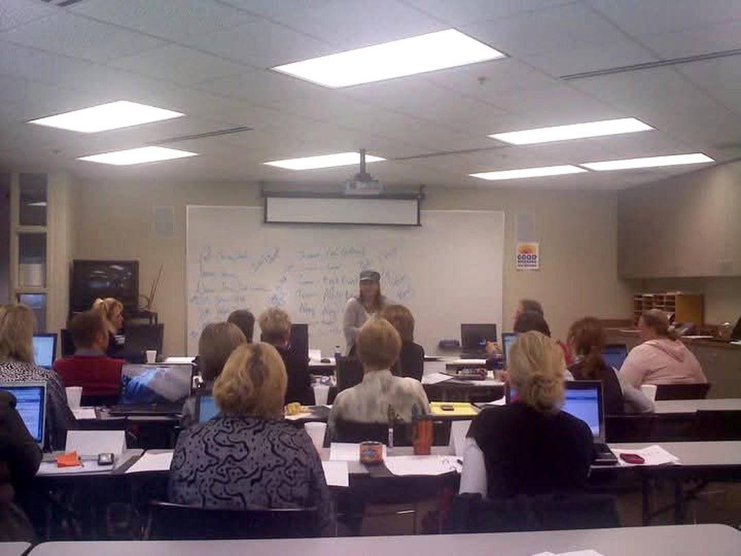 Elizabeth Ward leading a hands-on sales training workshop